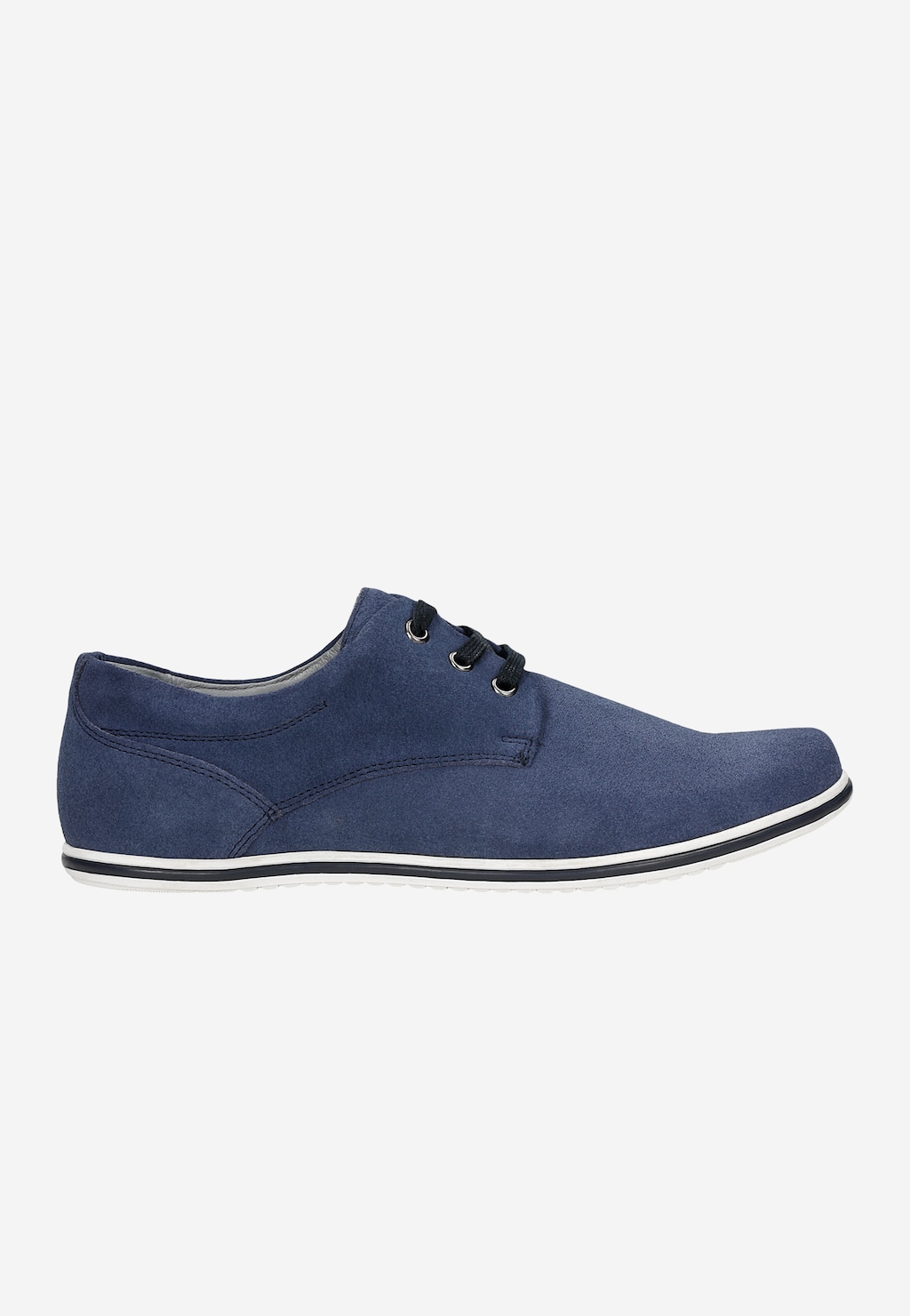 Granatowe półbuty męskie typu sneakers 10019-67 Widok 1