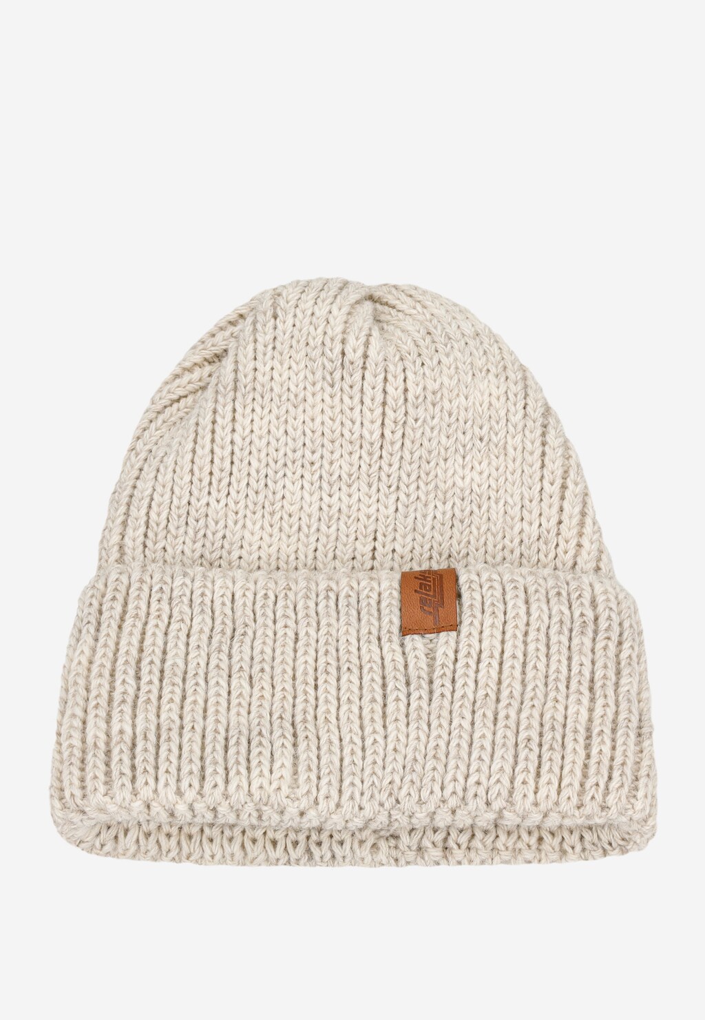 Pletená béžová zimní dámská čepice RELAKS R96020-84 Widok 2