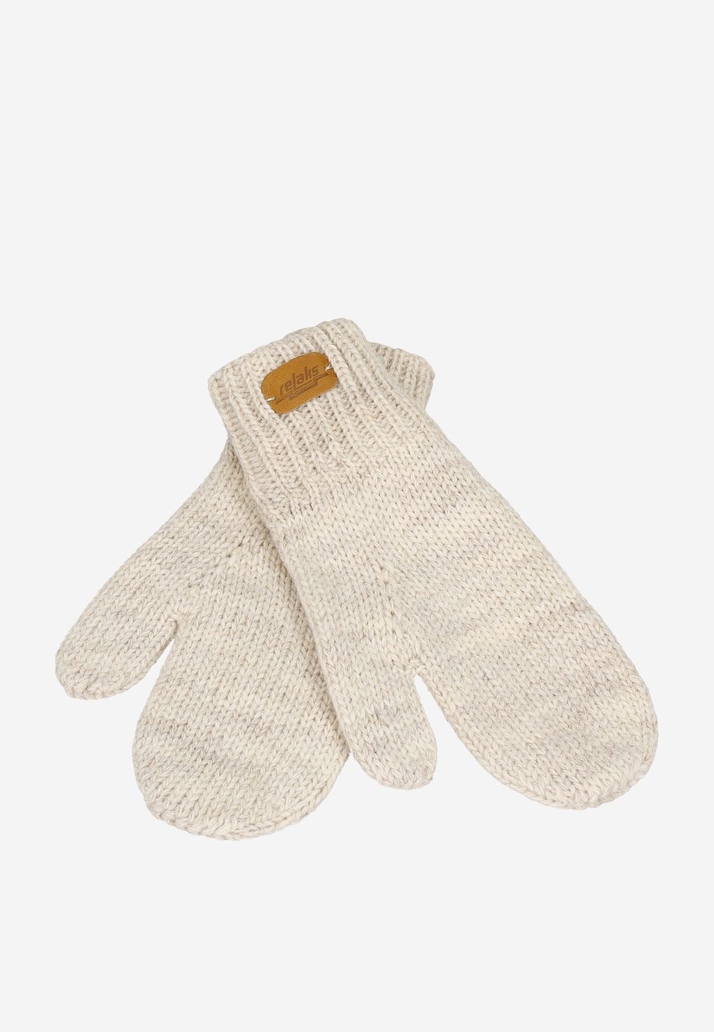 Pletená béžová dámská čepice s jemným vzorem R96018-14 Widok 4