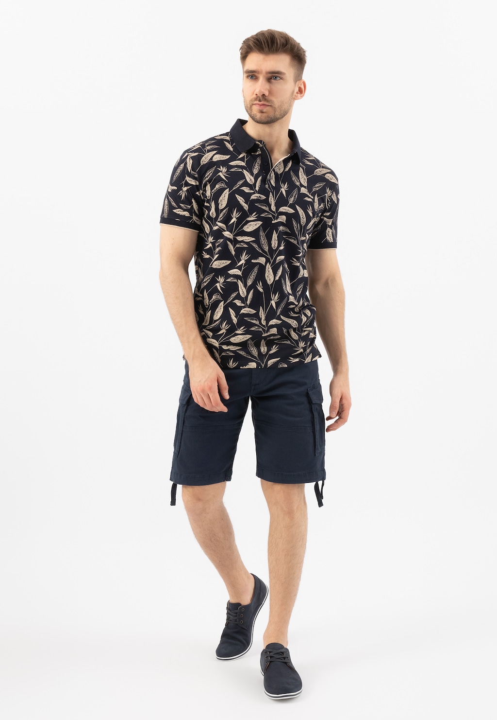 Nízke modré poltopánky  10019-26 Widok 9