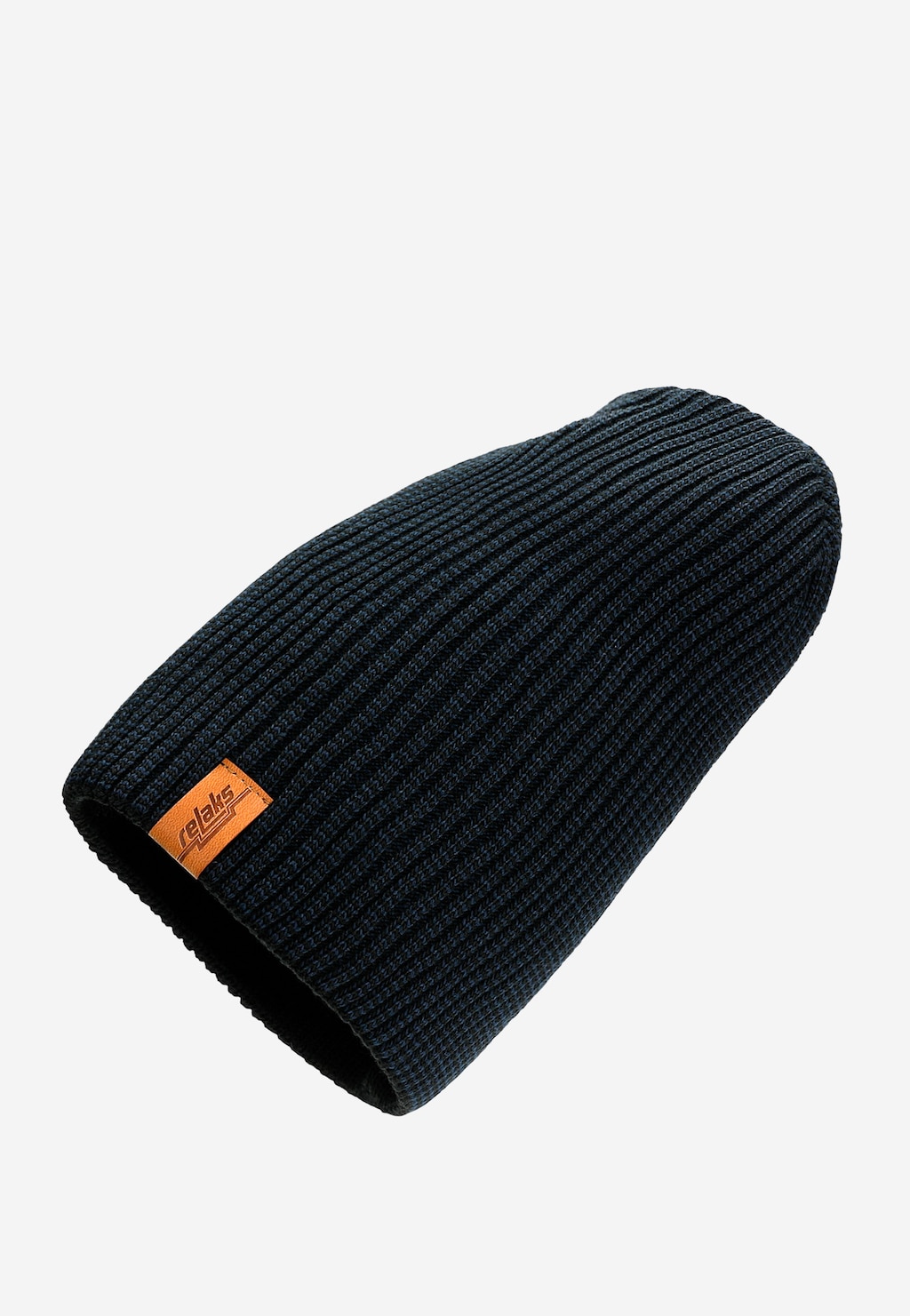 Trendy zimní dlouhá granátová vlněná pánská čepice RELAKS R96024-86 Widok 1