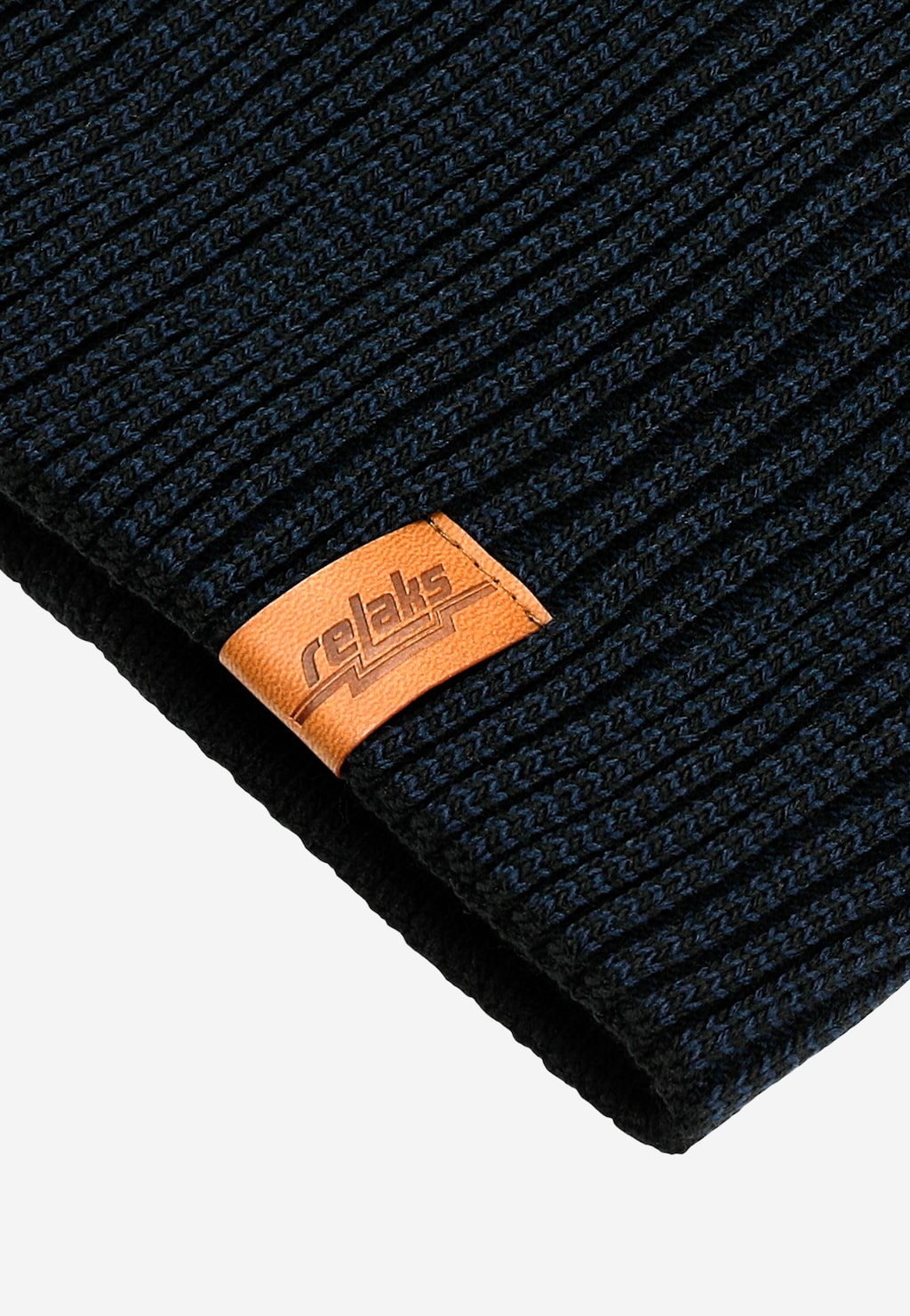 Trendy zimní dlouhá granátová vlněná pánská čepice RELAKS R96024-86 Widok 3