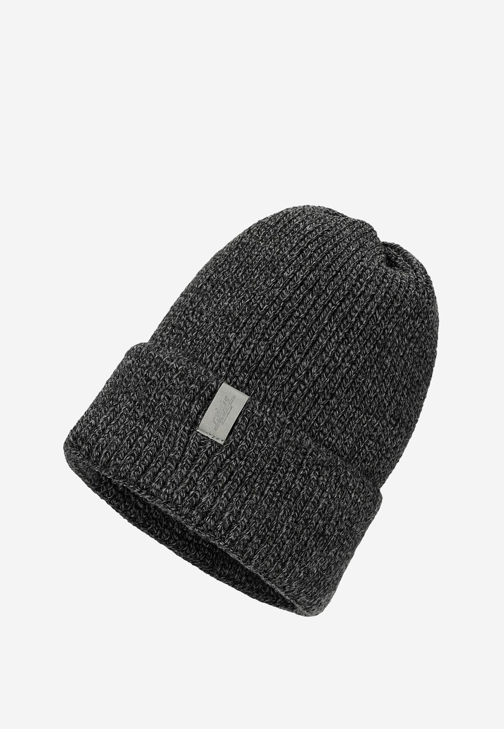 Klasická teplá tmavě popelavá akrylová pánská čepice RELAKS R96015-80 Widok 1