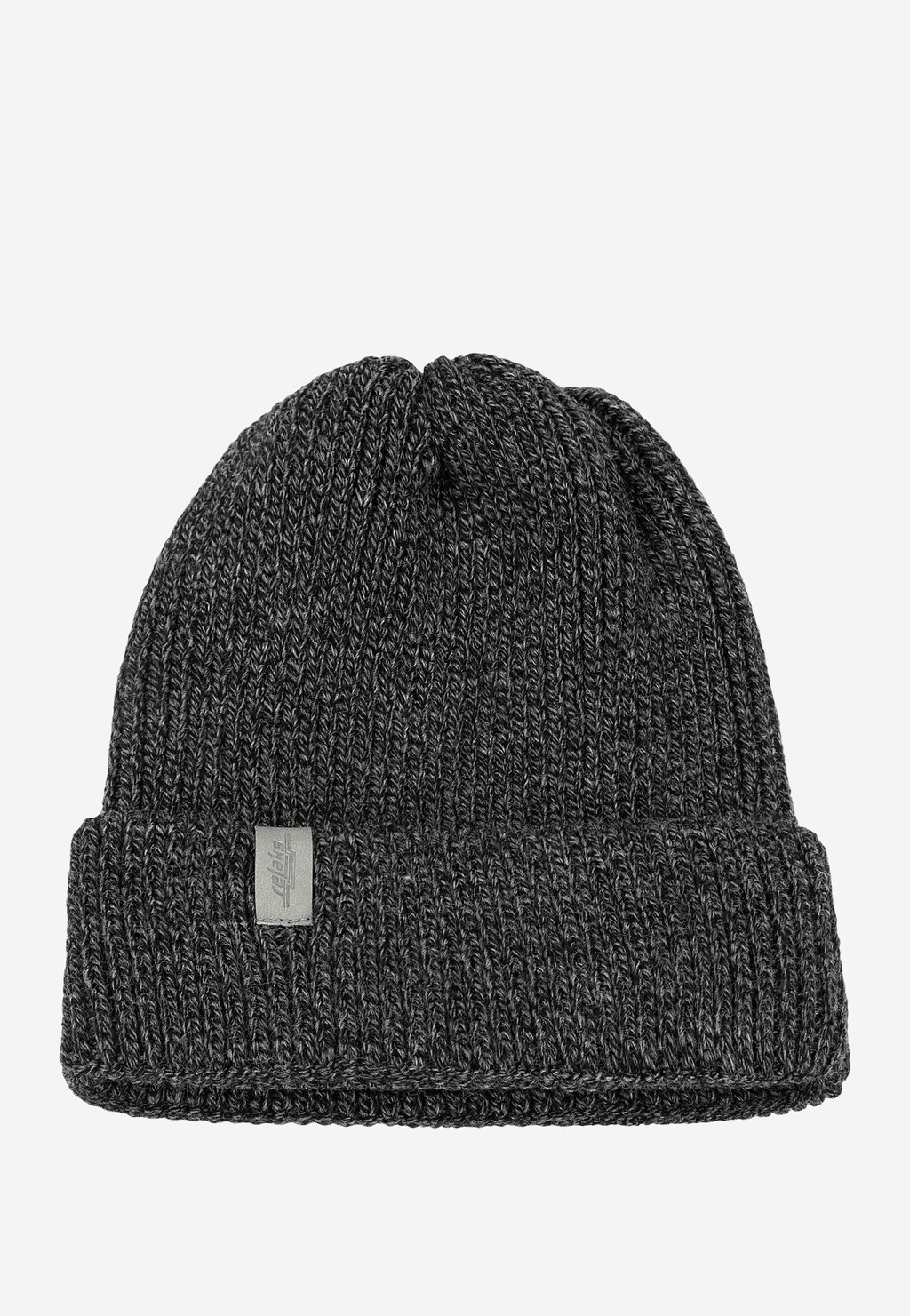 Klasická teplá tmavě popelavá akrylová pánská čepice RELAKS R96015-80 Widok 2