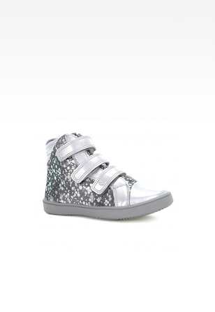 Sneakers BARTEK 14364/0S-SAW, dla dziewcząt, szaro-srebrny