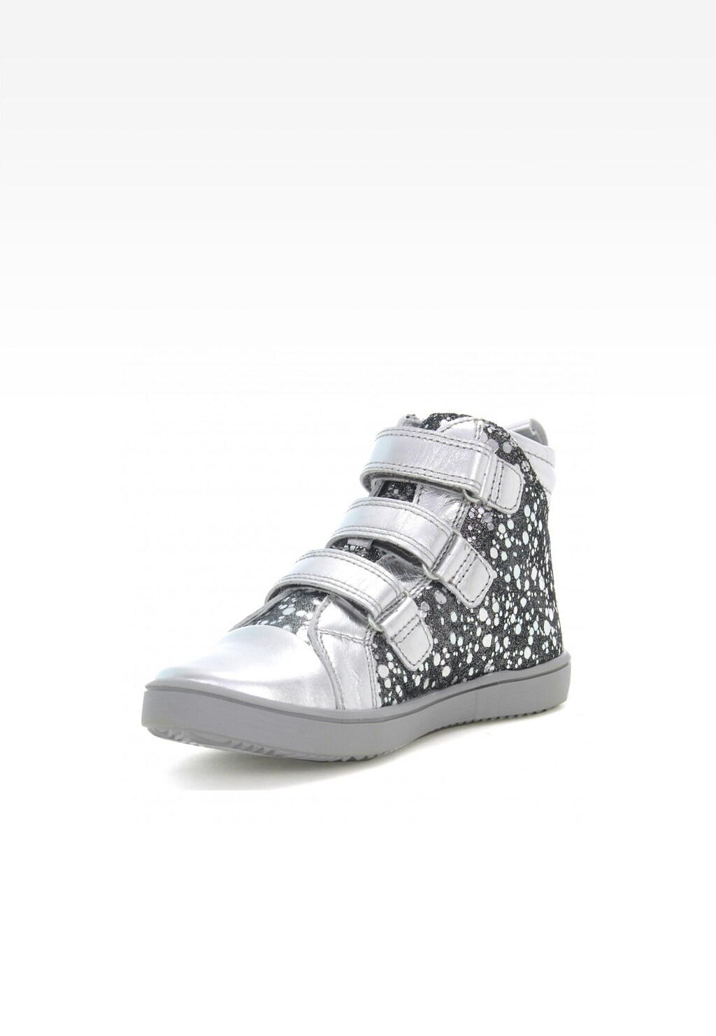Sneakers BARTEK 14364/0S-SAW, dla dziewcząt, szaro-srebrny Widok 3