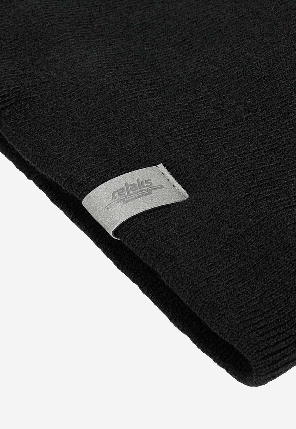 Nadčasová čierna akrylová pánska čiapka na zimu R96012-81 Widok 3