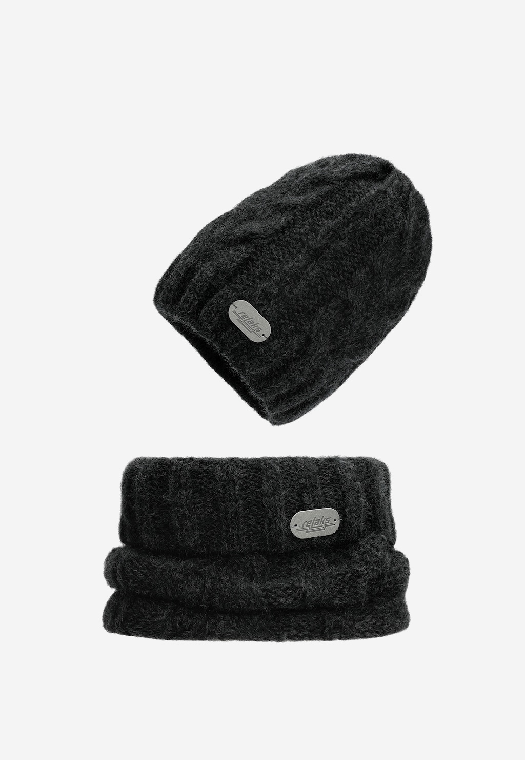 Černá dámská čepice RELAKS s příměsí vlny R96002-81 Widok 1