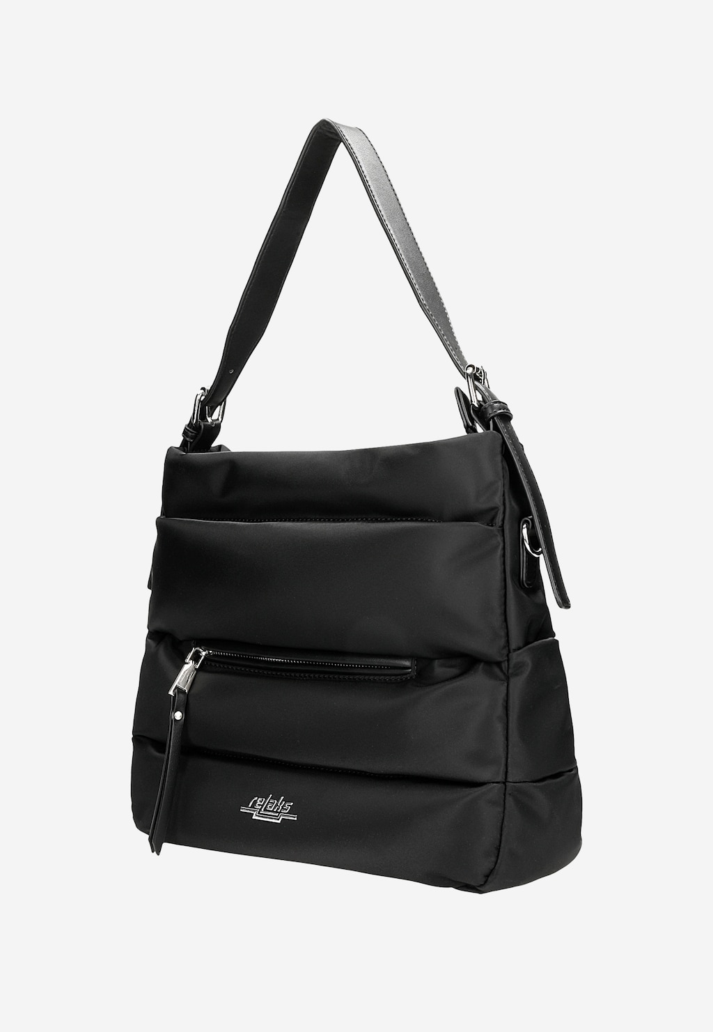 Praktická čierna dámska shopper bag z nylónu R80001-11 Widok 2