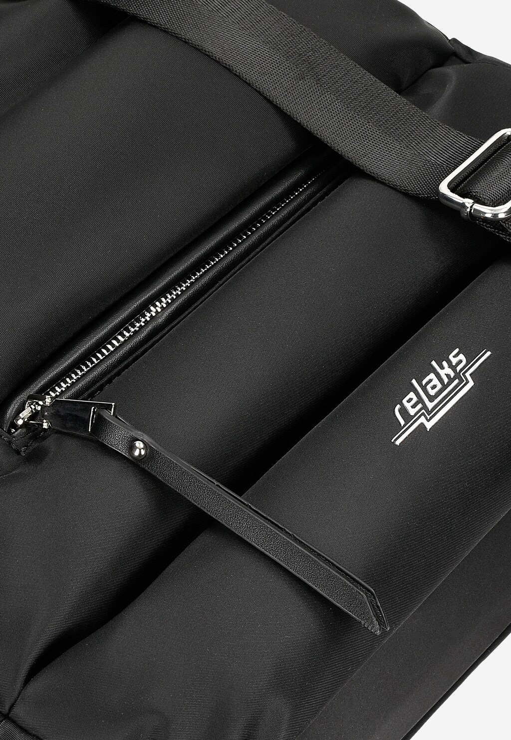 Praktická čierna dámska shopper bag z nylónu R80001-11 Widok 6