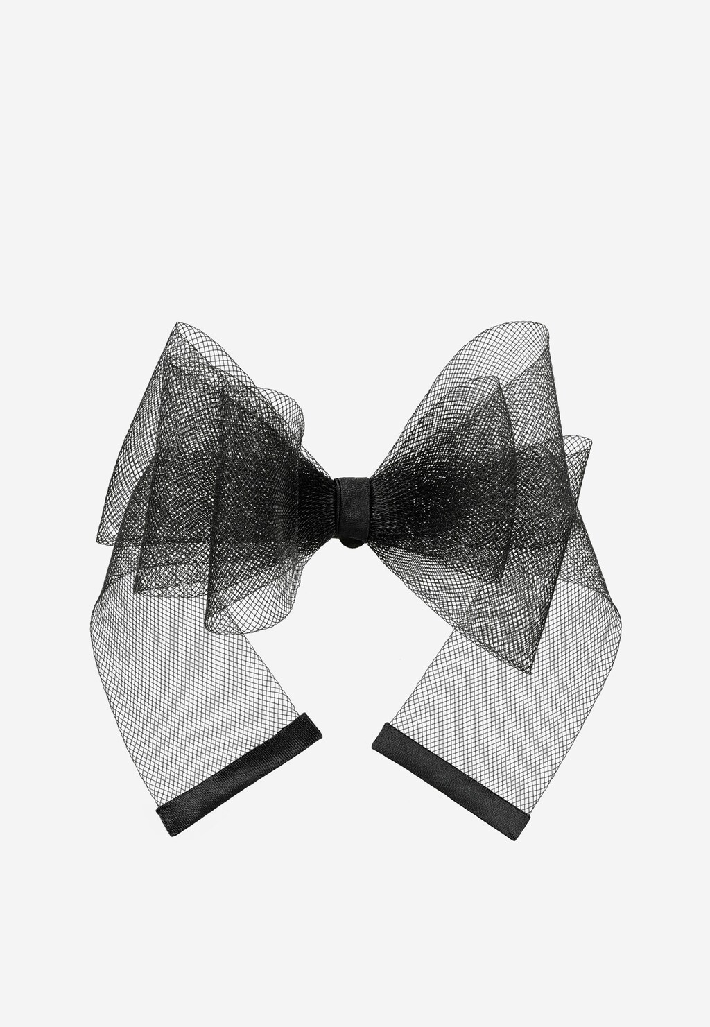 Duża czarna kokarda na klipsie 98529-11 Widok 1