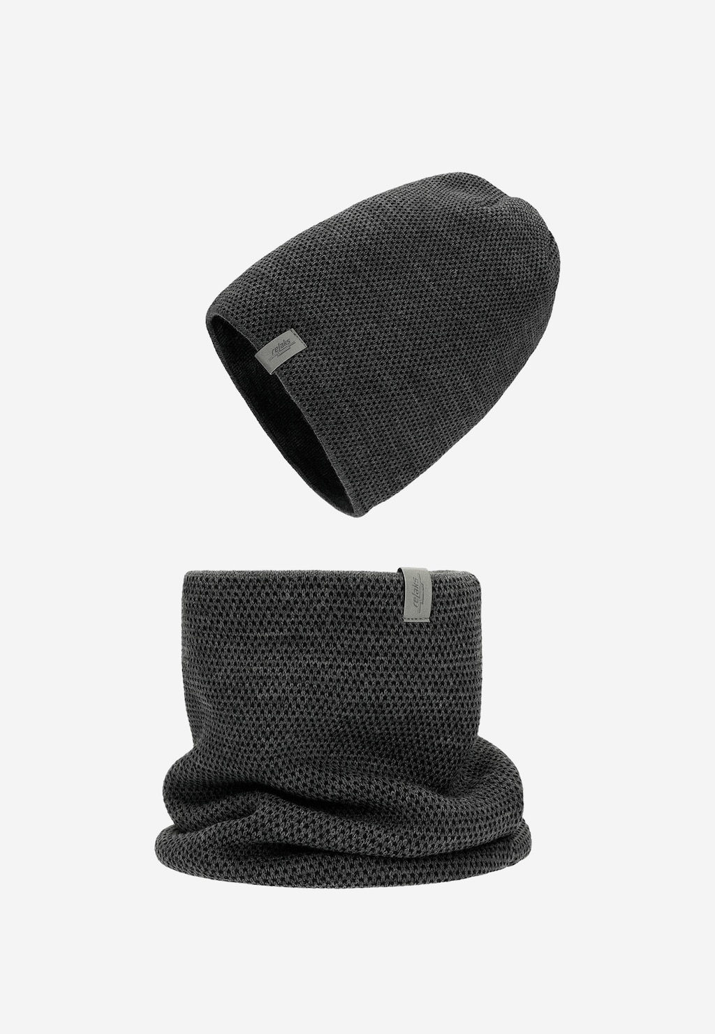 Zimní pánská čepice v černo-šedém odstínu R96010-81 Widok 1