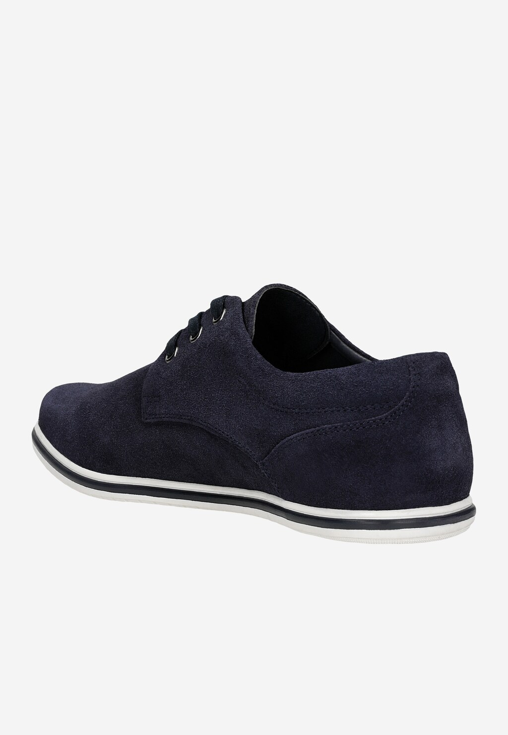 Tmavomodré šnurovacie poltopánky pre mužov 10019-66 Widok 3