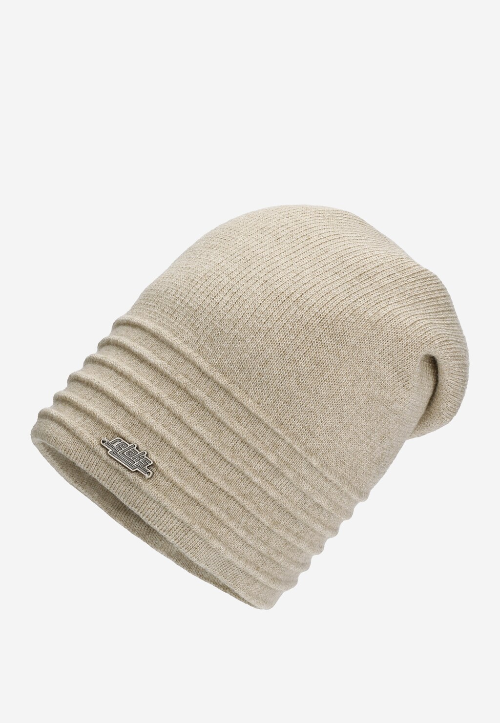 Béžovo-zlatá dámska čiapka v atraktívnom strihu R96019-84 Widok 1