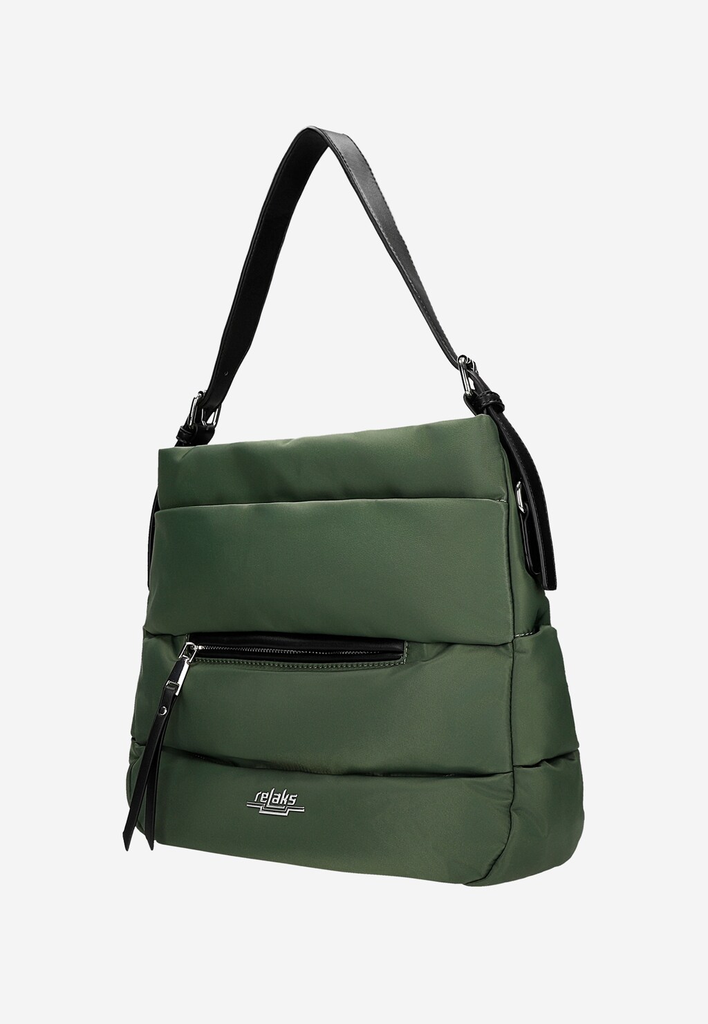 Torebka RELAKS typu shopper bag w kolorze khaki R80001-17 Widok 2