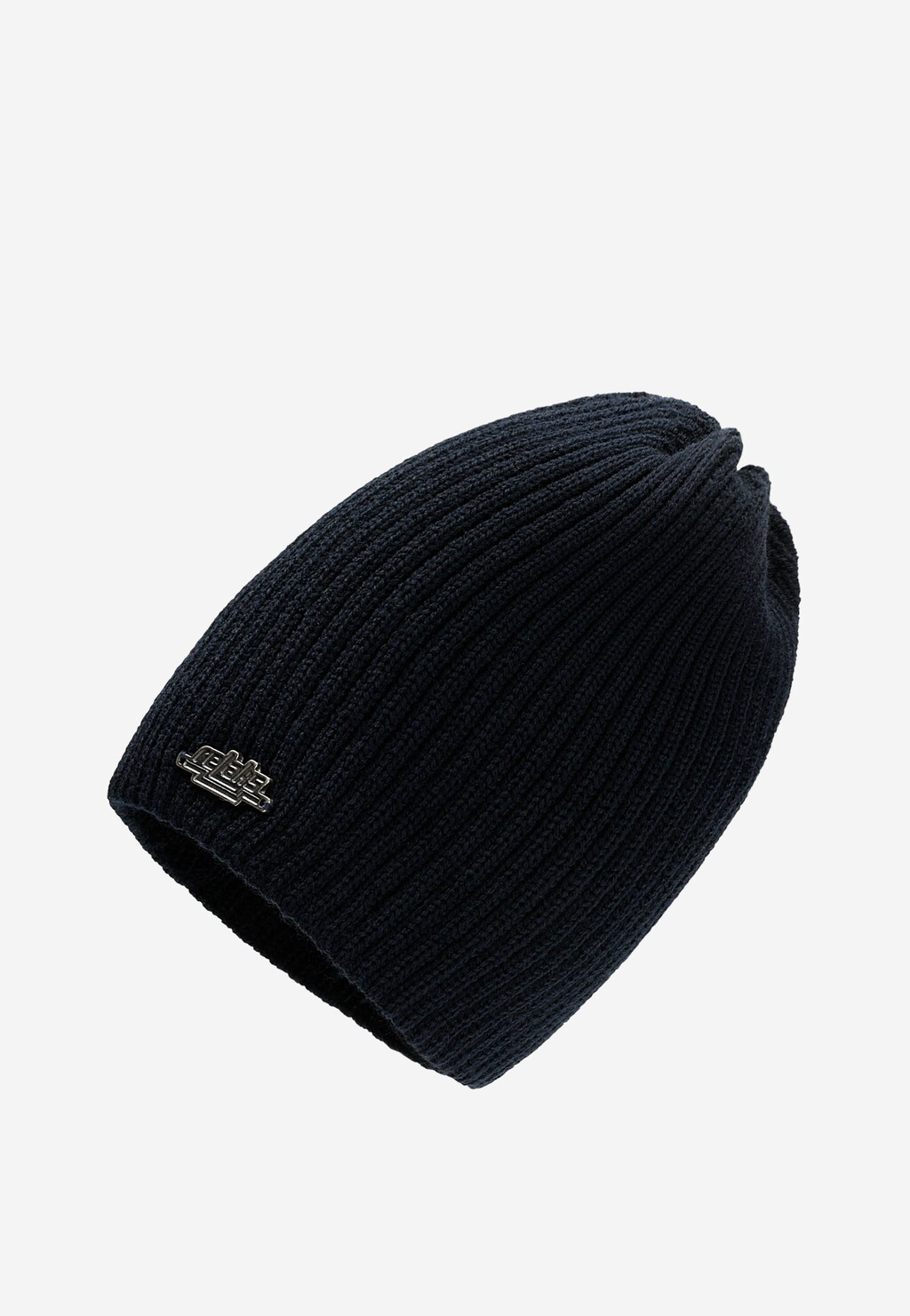 Tmavomodrá pánska čiapka z kombinácie vlny a akrylu R96016-19 Widok 1