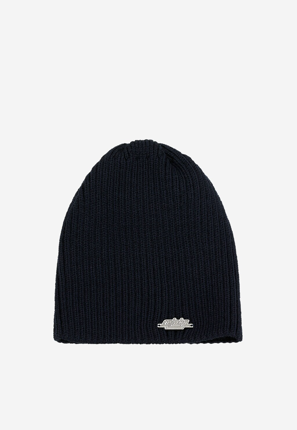 Tmavomodrá pánska čiapka z kombinácie vlny a akrylu R96016-19 Widok 2