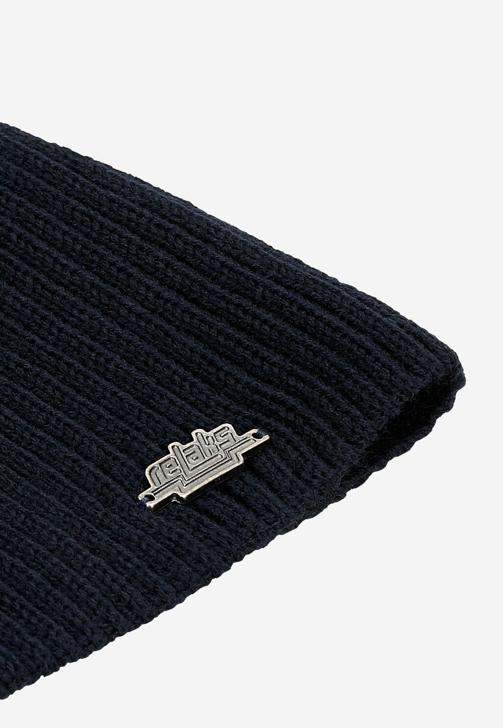 Tmavomodrá pánska čiapka z kombinácie vlny a akrylu R96016-19 Widok 3