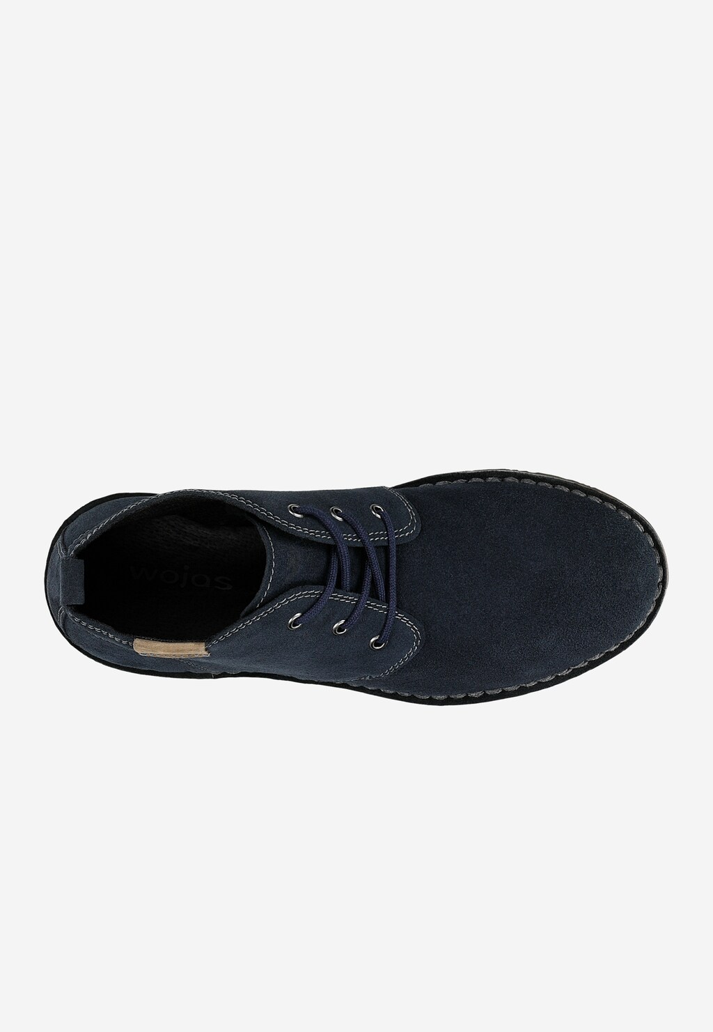 Tmavomodré pánske topánky z velúrovej kože 1200-06 Widok 4