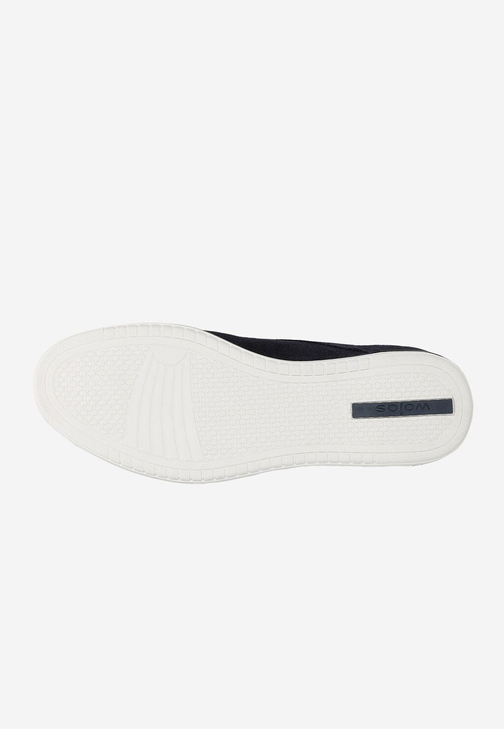 Granatowe sznurowane półbuty męskie typu sneakers 10019-68 Widok 5