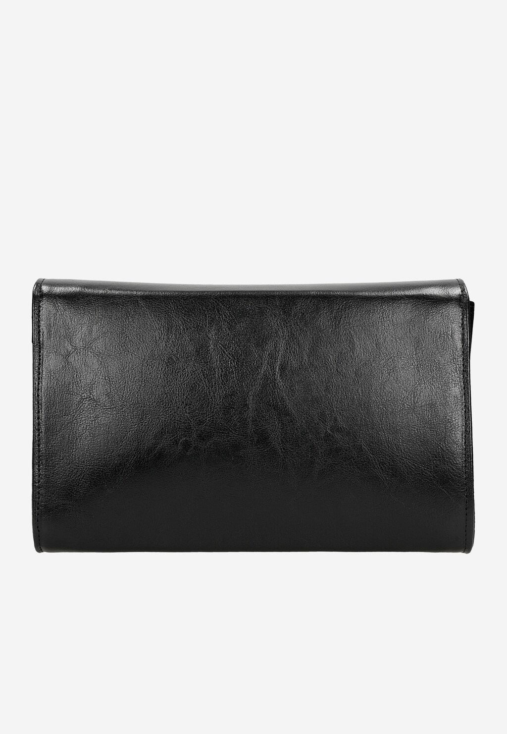 Czarna minimalistyczna torebka damska ze skóry licowej 80315-51 Widok 3