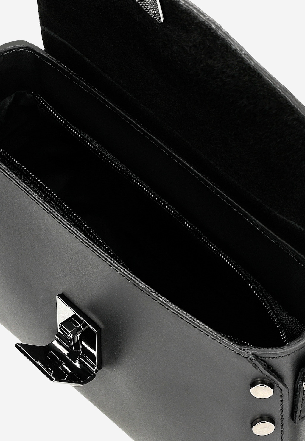 Elegantní kabelka v matném černém provedení 80201-51 Widok 7