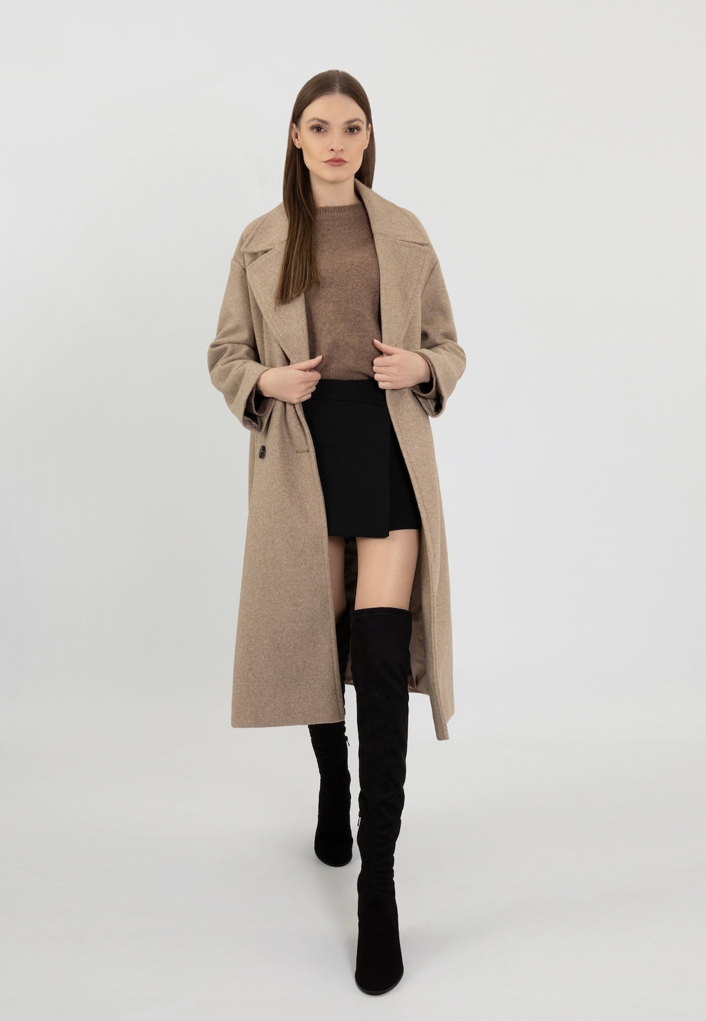 Dámske čierne čižmy so zapínaním na zips 71013-81 Widok 1