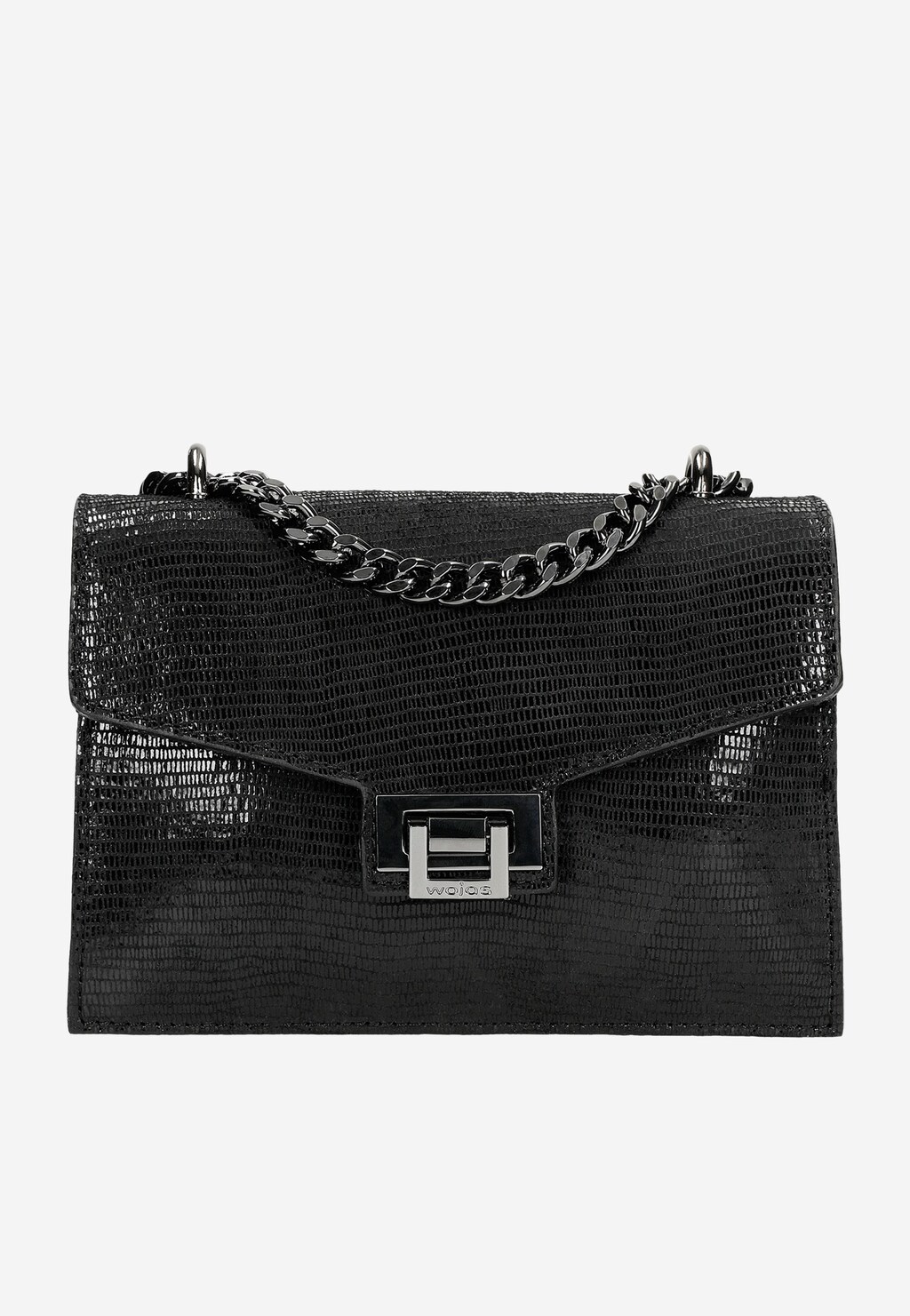 Crossbody dámska elegantná kabelka z fóliovanej kože 80293-61 Widok 2