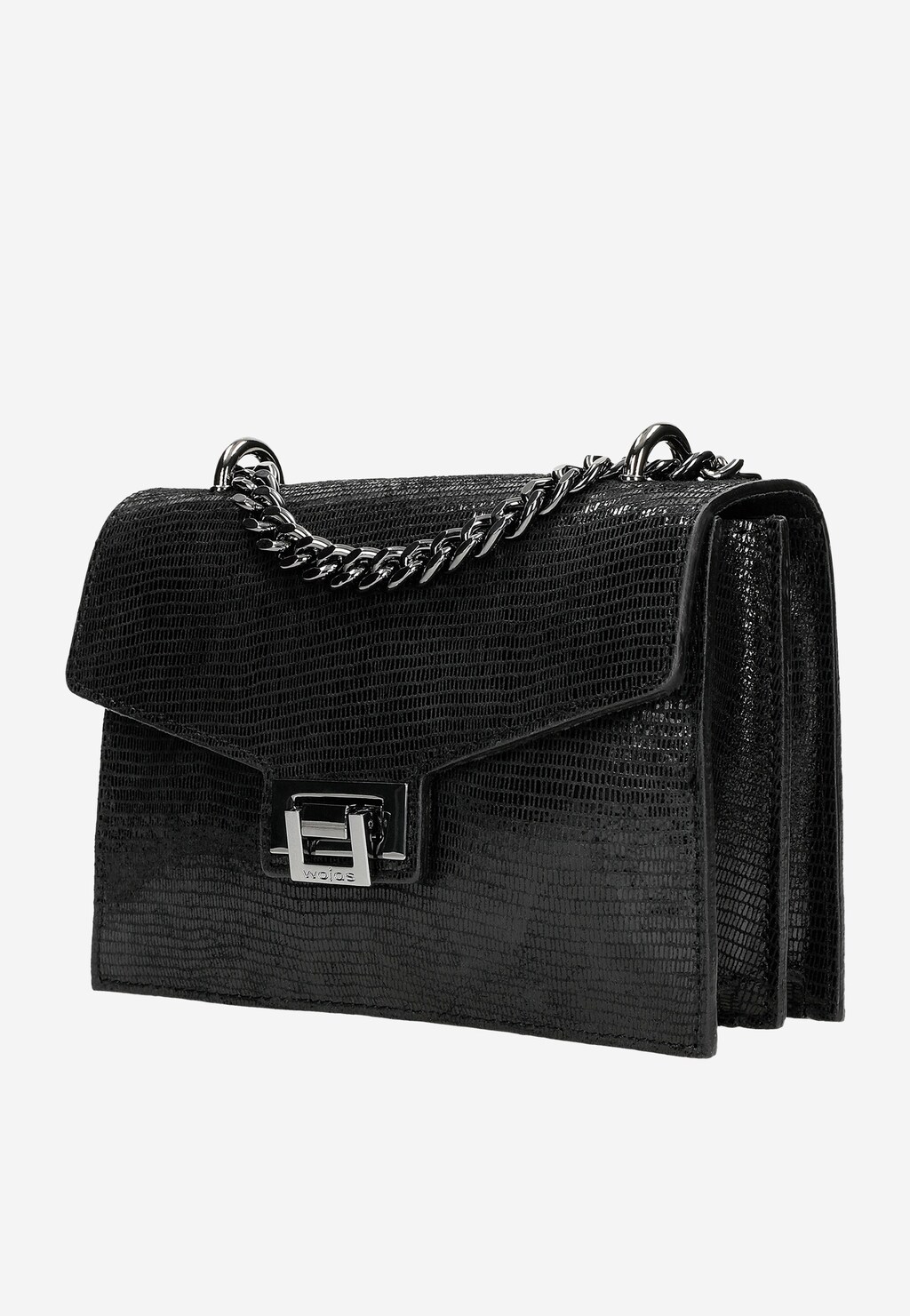 Crossbody dámska elegantná kabelka z fóliovanej kože 80293-61 Widok 3