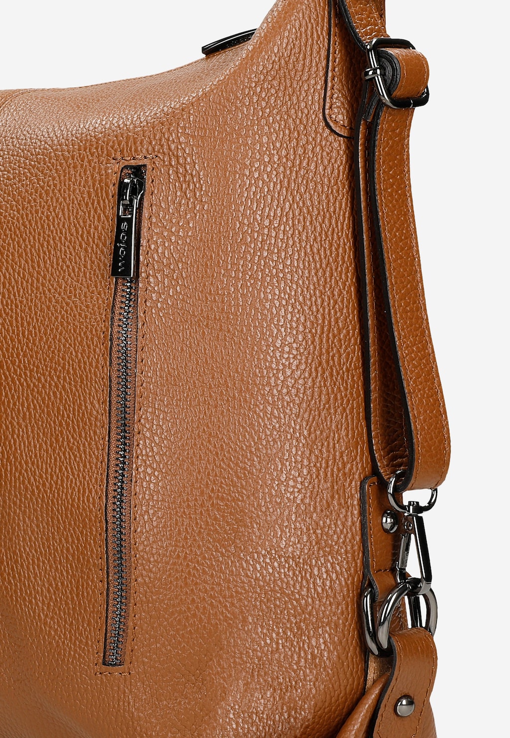 Velká hnědá dámská kabelka z kombinace kůží 80021-73 Widok 7