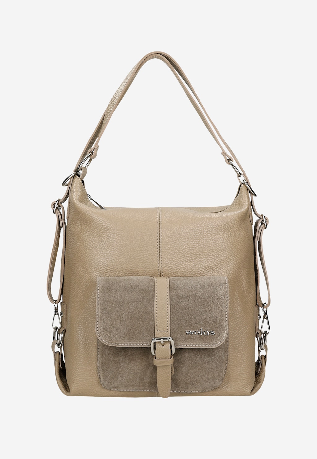 Nadčasová dámska kabelka z prírodnej béžovej kože 80021-74 Widok 2