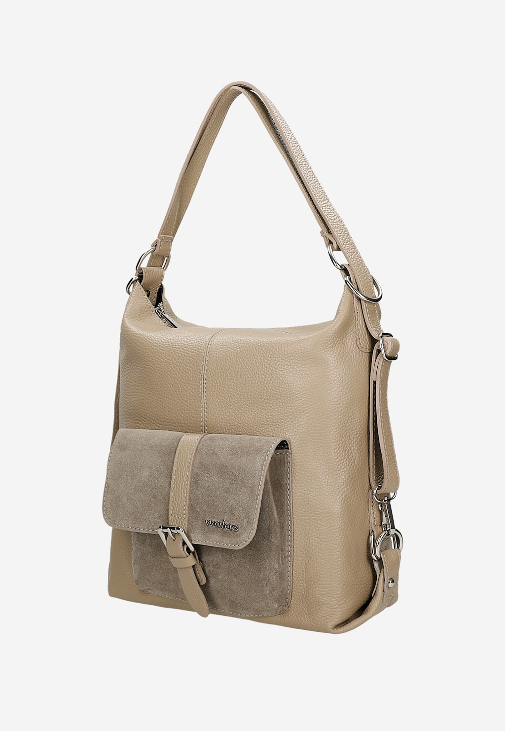 Nadčasová dámska kabelka z prírodnej béžovej kože 80021-74 Widok 3