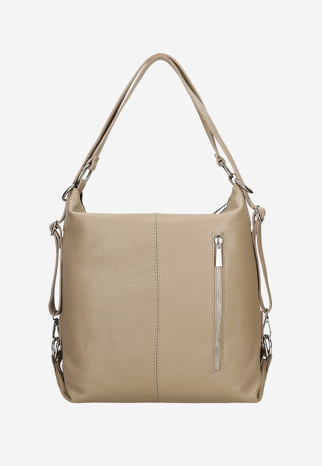 Nadčasová dámska kabelka z prírodnej béžovej kože 80021-74 Widok 4