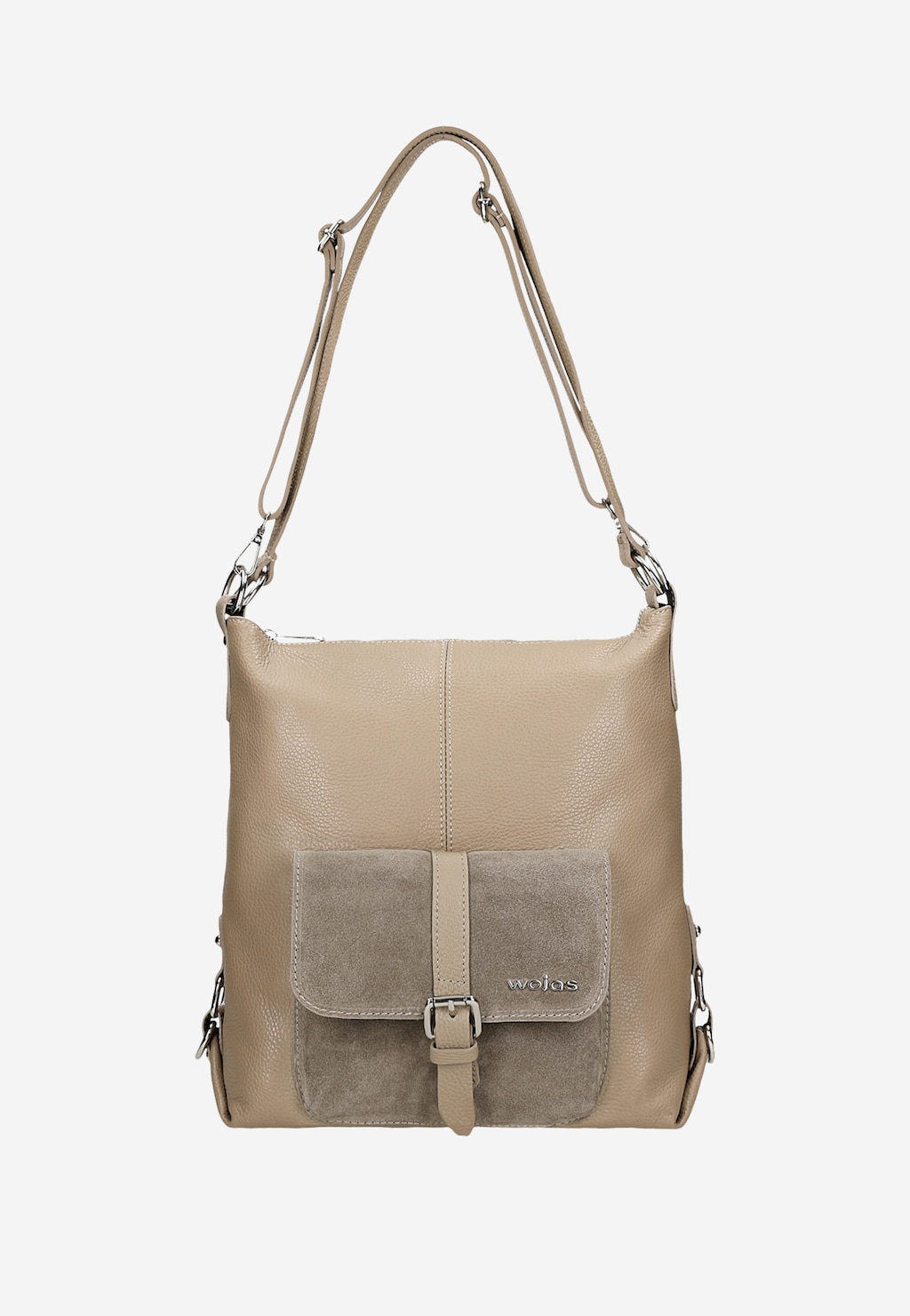 Nadčasová dámska kabelka z prírodnej béžovej kože 80021-74 Widok 5