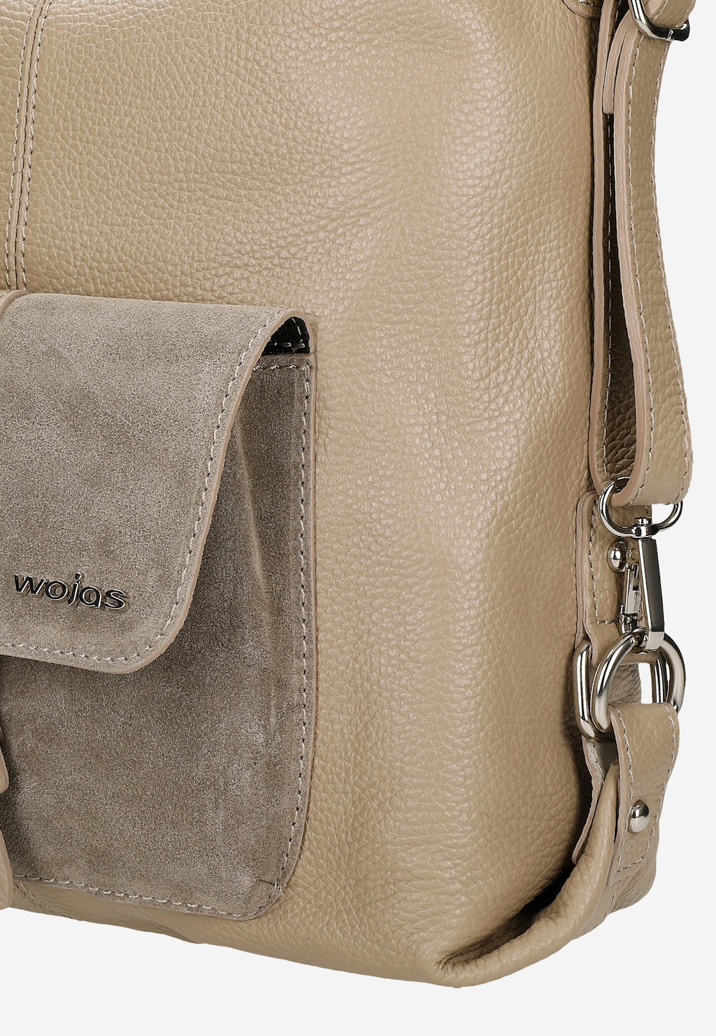 Nadčasová dámska kabelka z prírodnej béžovej kože 80021-74 Widok 7