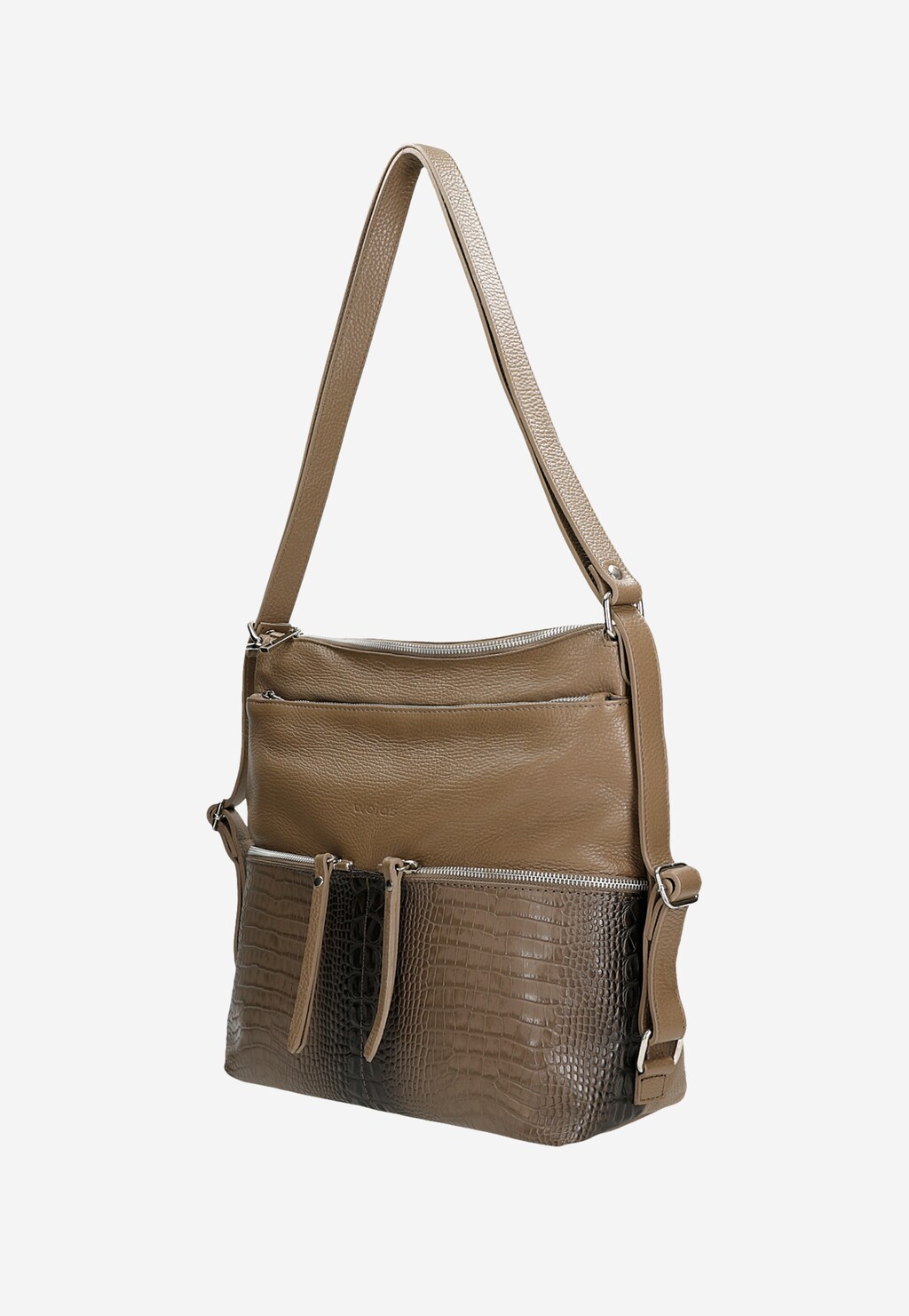 Ciemnobeżowa torebka plecak 2w1 80254-54 Widok 3