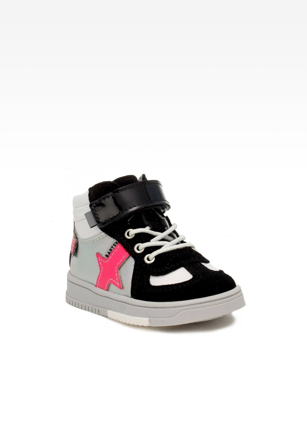 Sneakers BARTEK 11577012 ll, dla dziewcząt, biało-czarny Widok 2