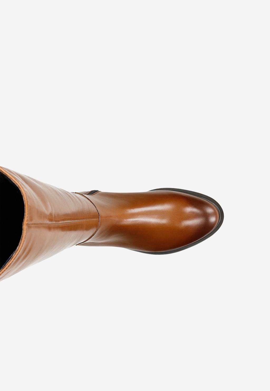 Brązowe oficerki damskie na zimę 71009-52 Widok 5