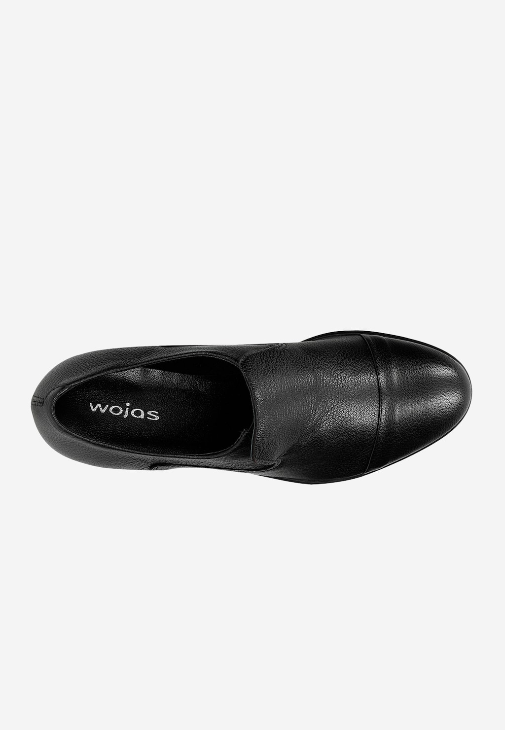 Dámské černé mokasíny z hladké kůže 46049-51 Widok 5