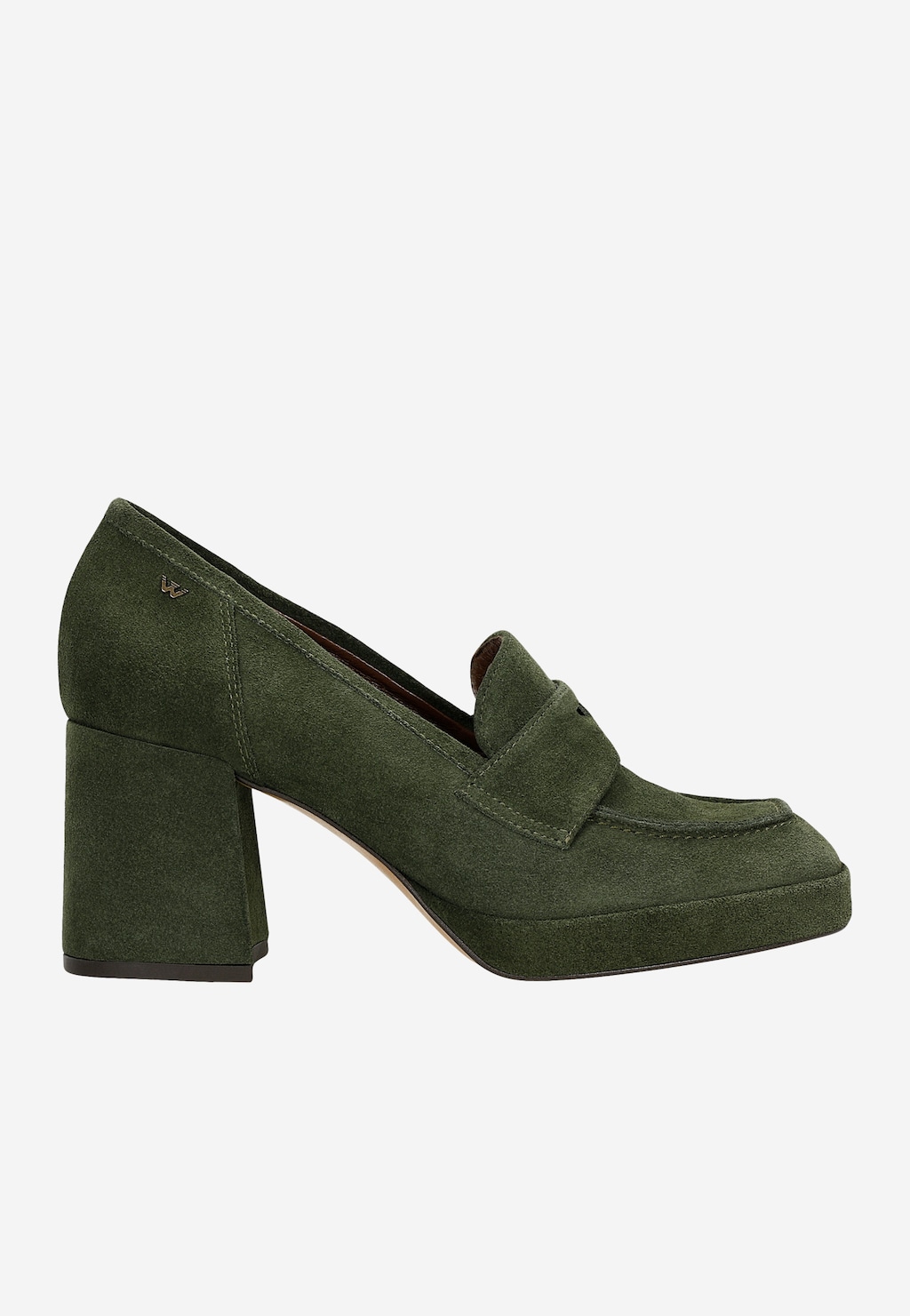 Zielone mokasyny damskie na słupku 46219-67 Widok 2