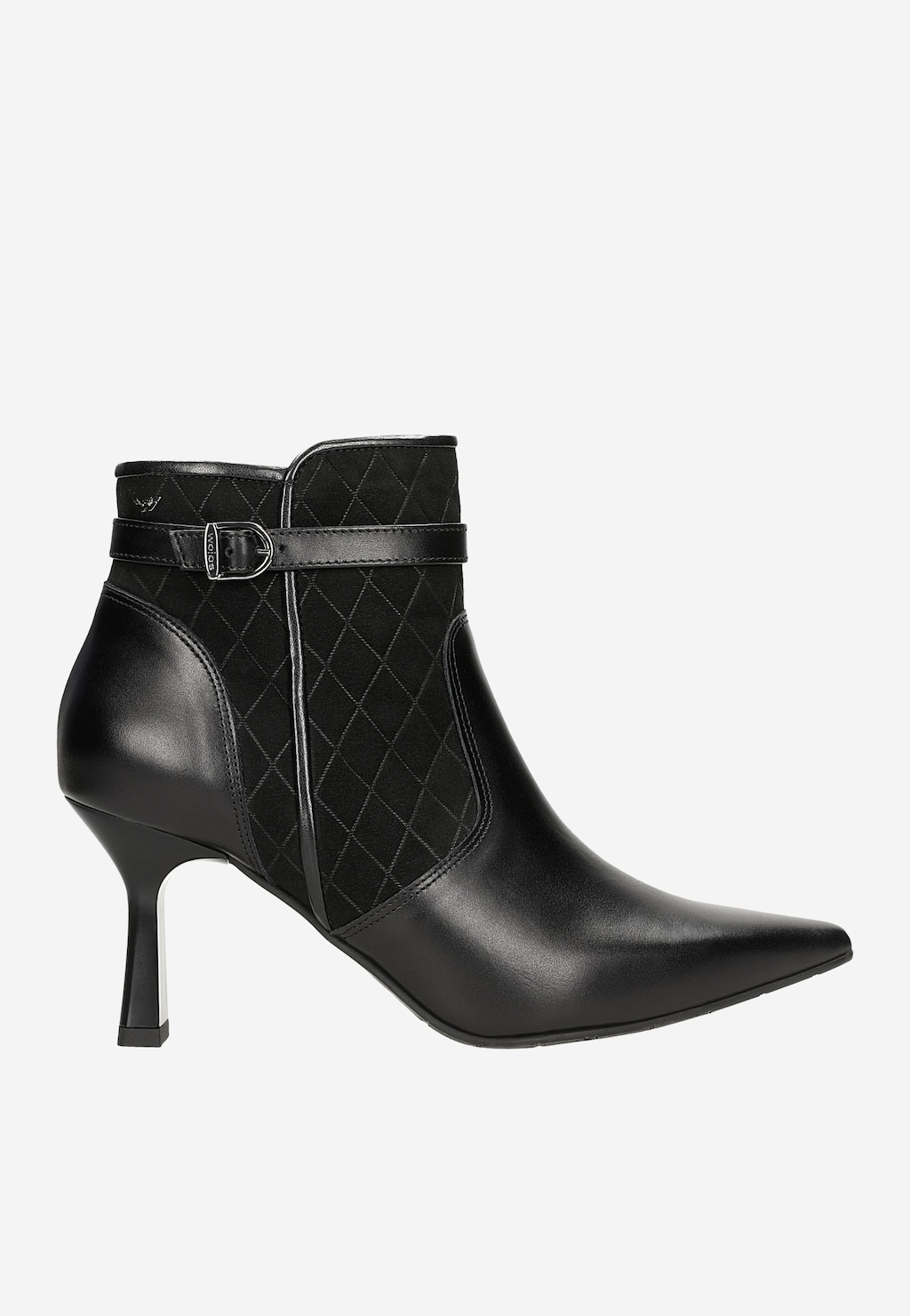 Elegantní dámské kotníkové boty na podpatku z hladké kůže 55206-81 Widok 2