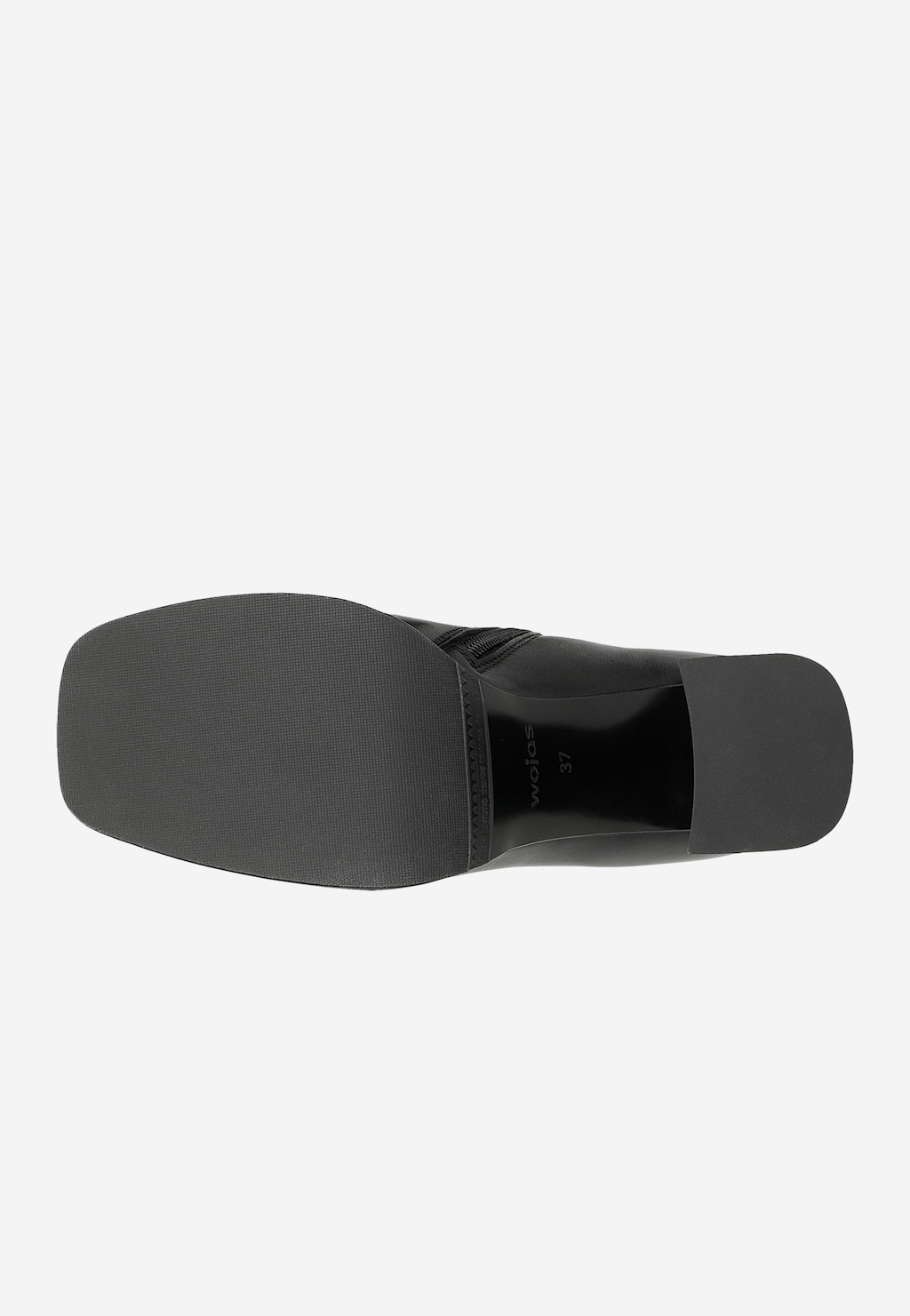 Čierne dámske botky na pevných podpätkoch 55211-51 Widok 6