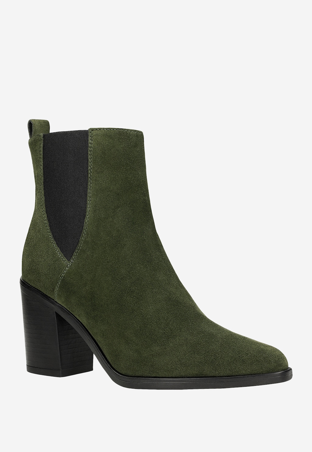 Zielone sztyblety damskie na obcasie 55234-67 Widok 3