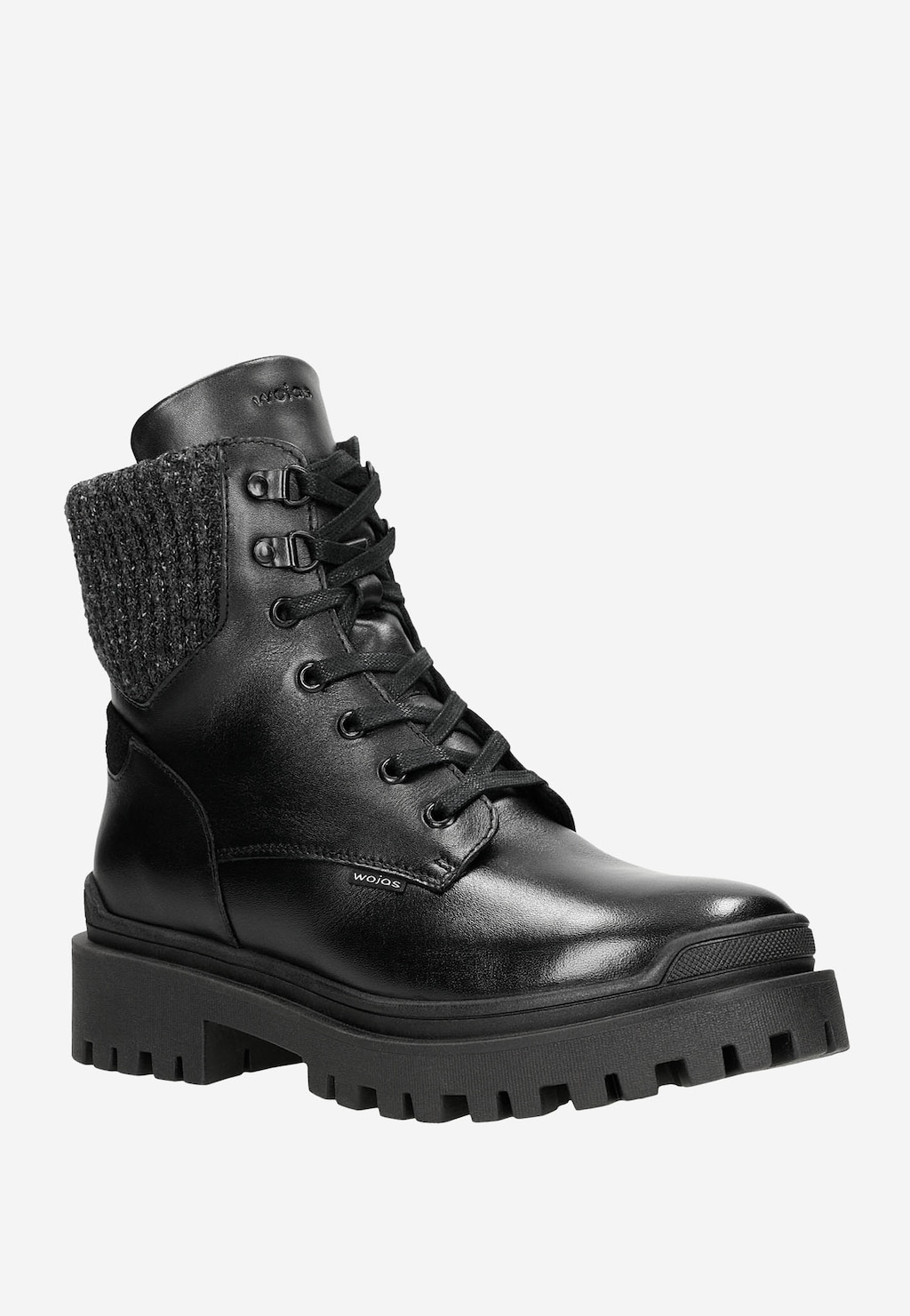 Čierne dámske workery s ponožkou 64052-71 Widok 3