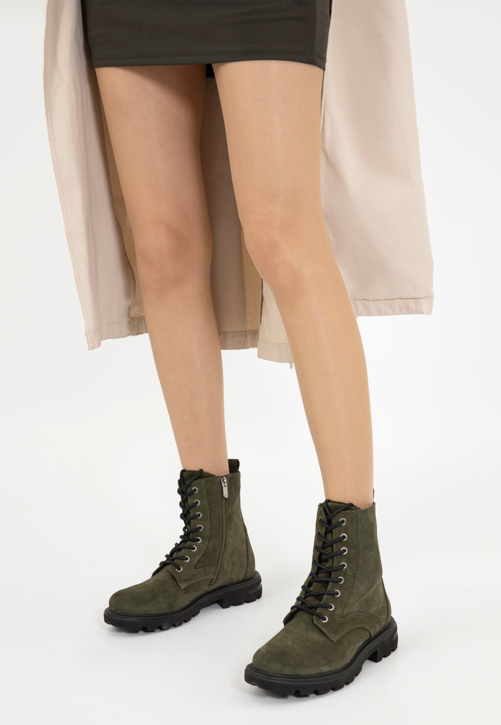 Zelené dámske tretiky s zateplením 64112-67 Widok 7