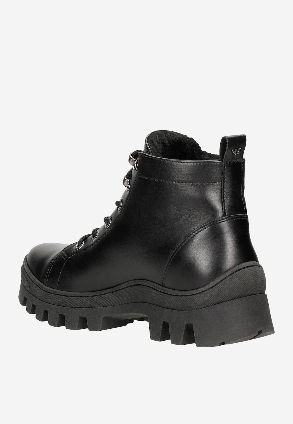 Dámske členkové topánky so šnurovaním a výraznou podrážkou 64120-51 Widok 4