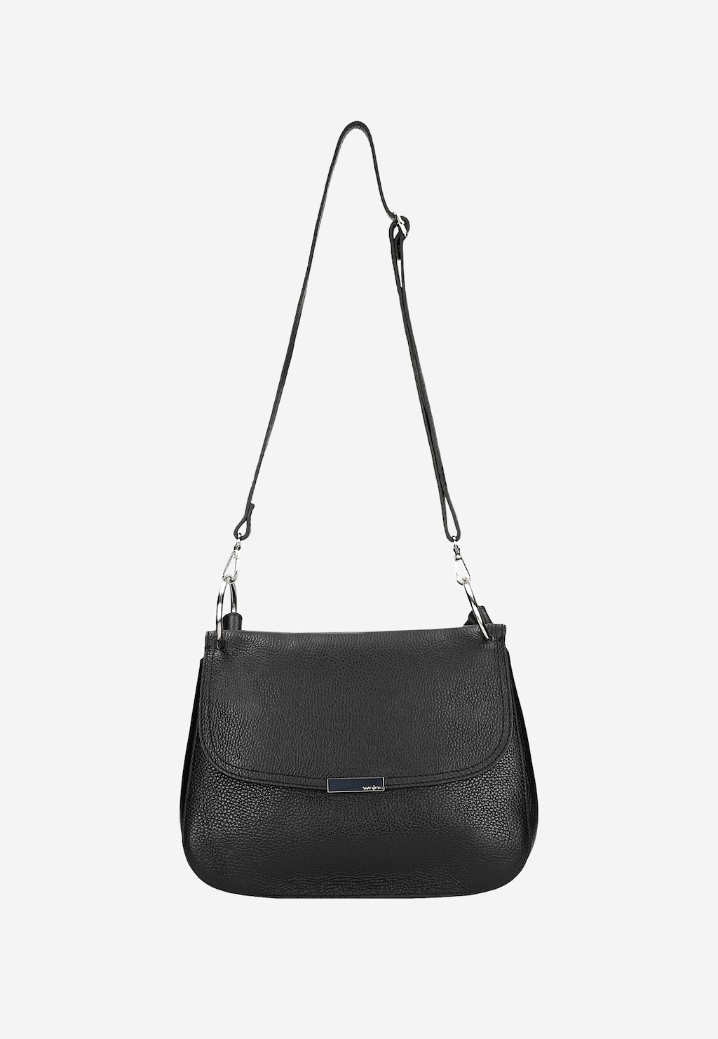 Čierna každodenná kabelka s remienkom na plece 80334-51 Widok 5