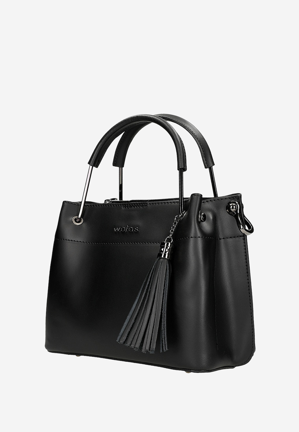 Kožená kufříková taška s ozdobným střapcem 80335-51 Widok 3