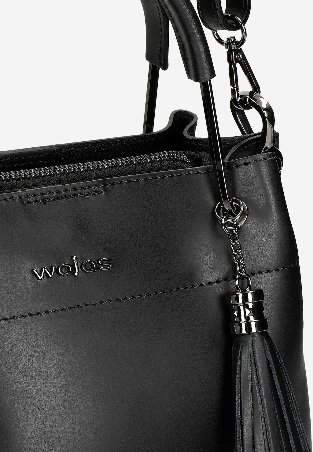 Kožená kufříková taška s ozdobným střapcem 80335-51 Widok 7