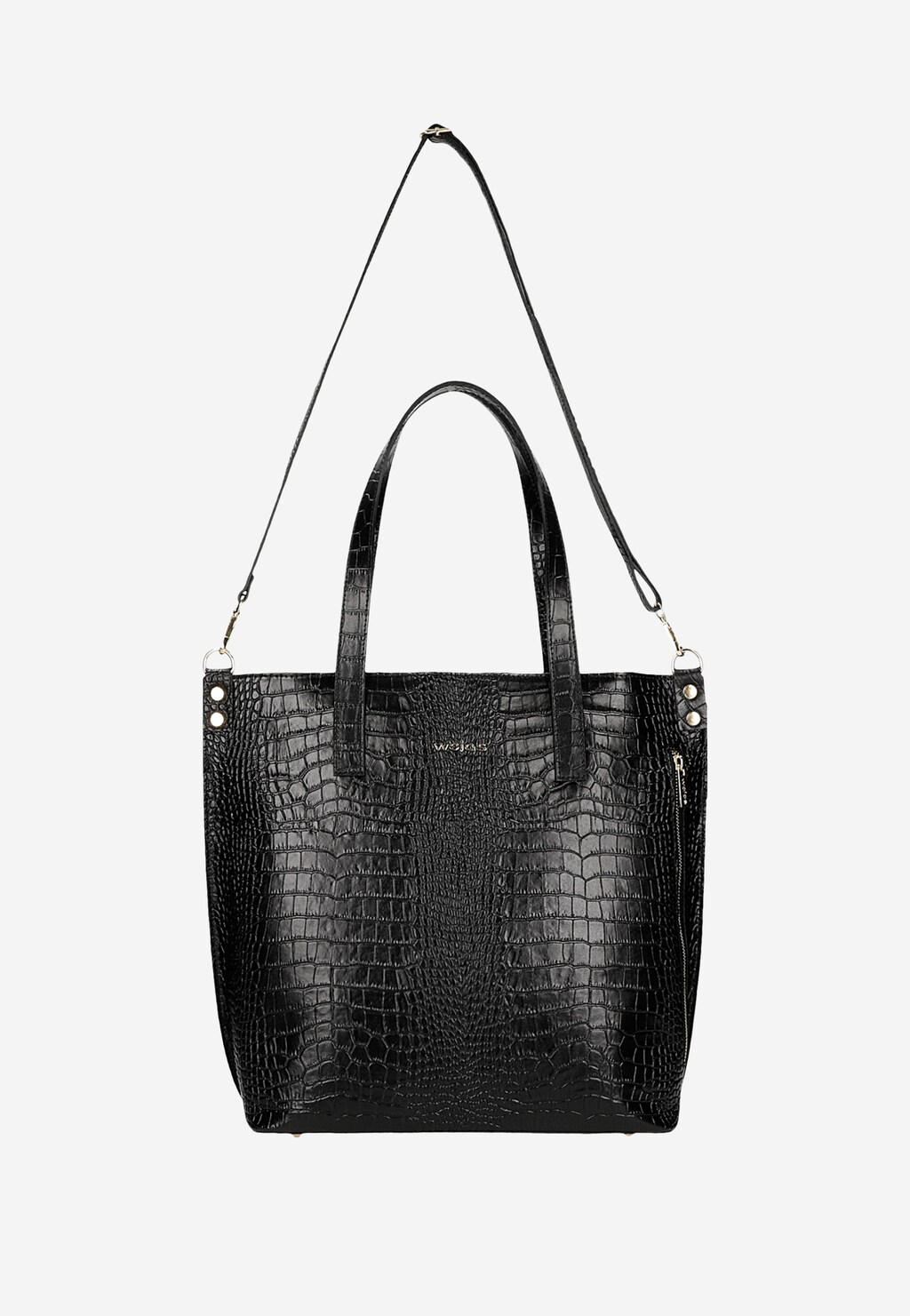 Czarna torebka damska shopperka 80372-51 Widok 5